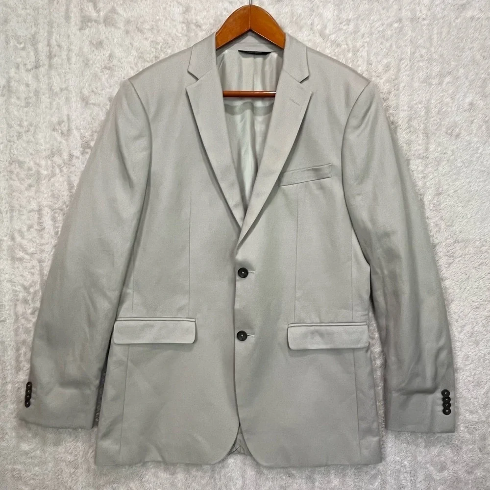 Banana Republic Men's Tailored Fit Linen Blazer Clay Sz 42L Career Professional